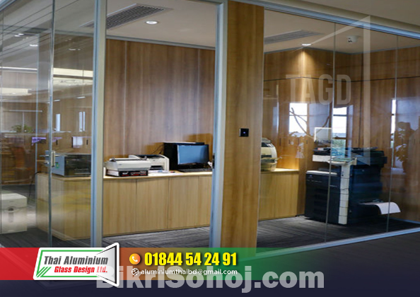 Office Thai Glass Patition Cutting Wall Glass